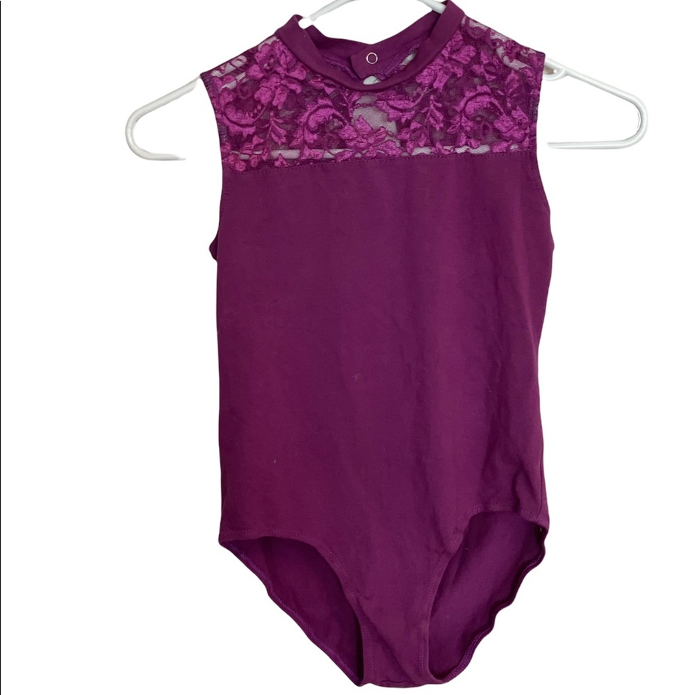 Iefiel purple leotard